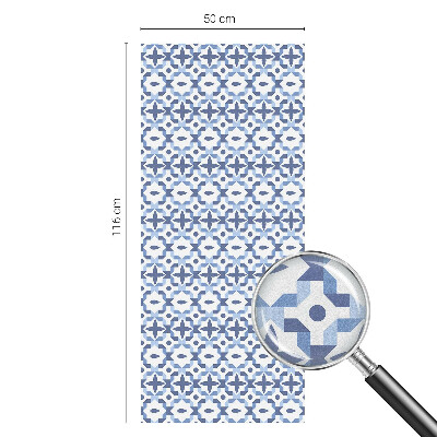 Zatmavovací fólie na okna Modrá mozaika