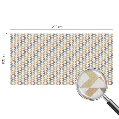 Privátní fólie na okno vitráž Geometrické kosočtverce