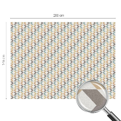 Privátní fólie na okno vitráž Geometrické kosočtverce