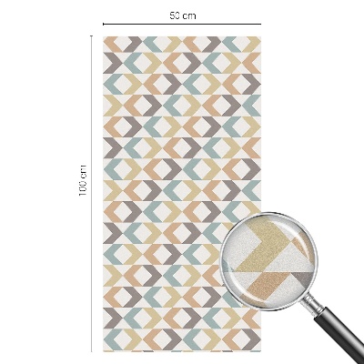 Privátní fólie na okno vitráž Geometrické kosočtverce