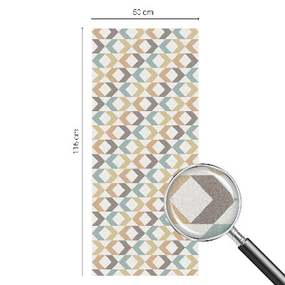 Privátní fólie na okno vitráž Geometrické kosočtverce