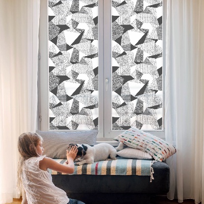 Zatmavovací fólie na okna Geometrické obrazce