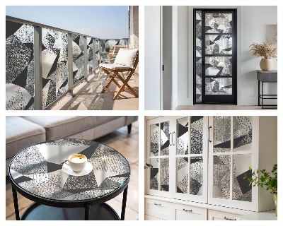 Zatmavovací fólie na okna Geometrické obrazce