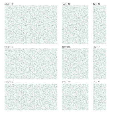 Neprůhledná fólie na sklo dveří Jemné listy