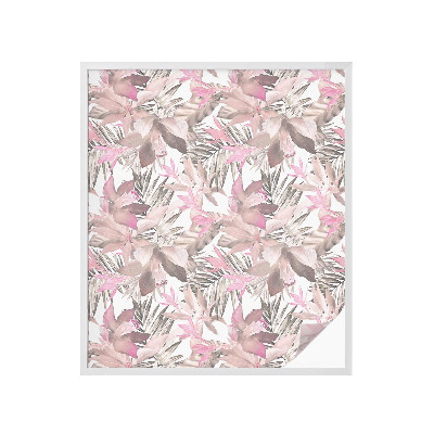 Protisluneční fólie na okna Pastelové květiny