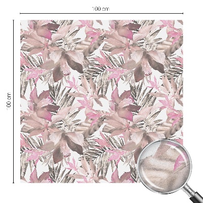 Protisluneční fólie na okna Pastelové květiny