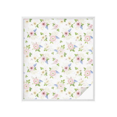 Privátní fólie na okno vitráž Květinový vzor