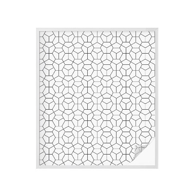 Privátní fólie na okno vitráž Geometrické kostky