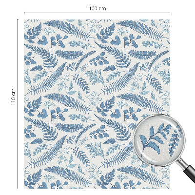 Neprůhledná fólie na sklo dveří Botanický vzor