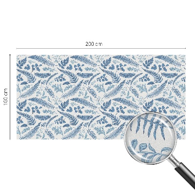 Neprůhledná fólie na sklo dveří Botanický vzor