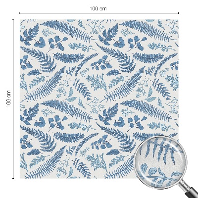 Neprůhledná fólie na sklo dveří Botanický vzor