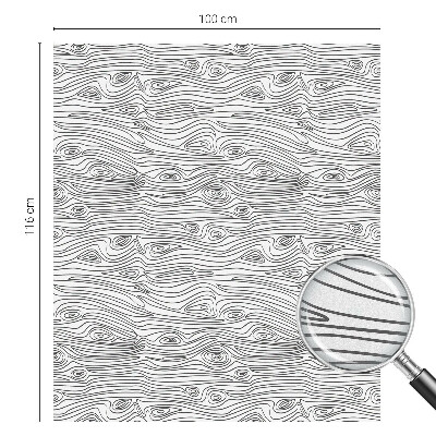 Privátní fólie na okno vitráž Dřevěné linky