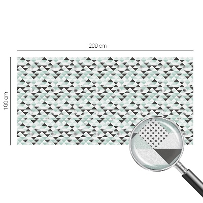 Neprůhledná fólie na sklo dveří Trojúhelníkové vzory