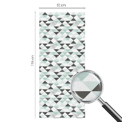 Neprůhledná fólie na sklo dveří Trojúhelníkové vzory