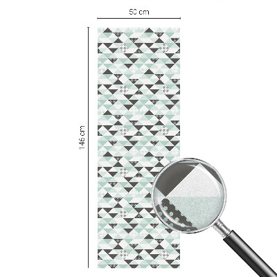 Neprůhledná fólie na sklo dveří Trojúhelníkové vzory