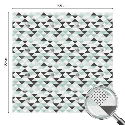 Neprůhledná fólie na sklo dveří Trojúhelníkové vzory