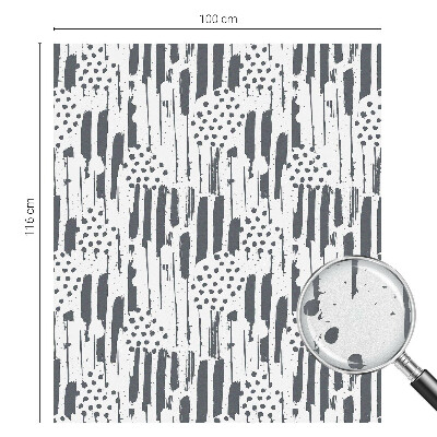 Privátní fólie na okno vitráž Pruhy a tečky