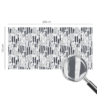 Privátní fólie na okno vitráž Pruhy a tečky