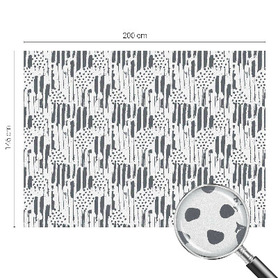 Privátní fólie na okno vitráž Pruhy a tečky