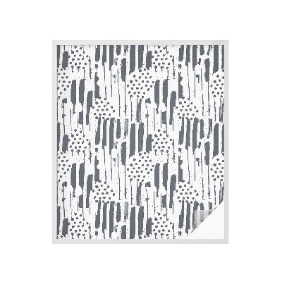 Privátní fólie na okno vitráž Pruhy a tečky