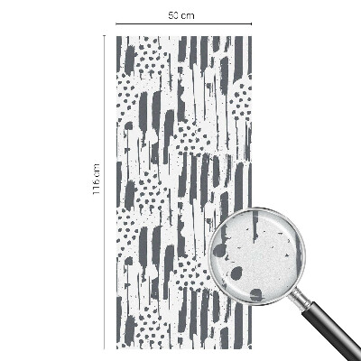 Privátní fólie na okno vitráž Pruhy a tečky