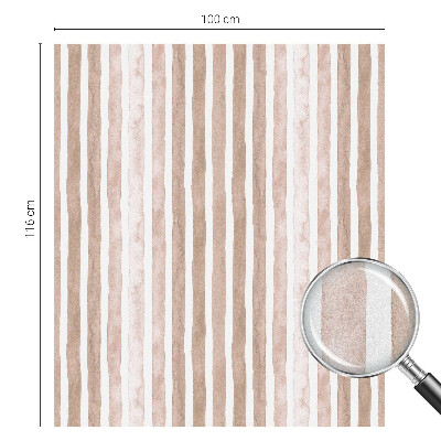 Dekorativní mléčná fólie na sklo Hnědé pásy