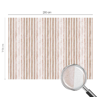 Dekorativní mléčná fólie na sklo Hnědé pásy