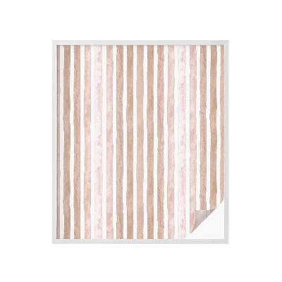 Dekorativní mléčná fólie na sklo Hnědé pásy