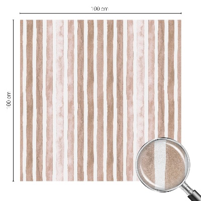 Dekorativní mléčná fólie na sklo Hnědé pásy