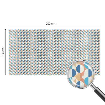 Privátní fólie na okno vitráž Geometrická symetrie