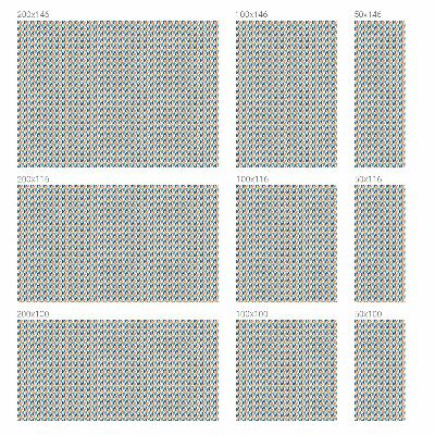 Privátní fólie na okno vitráž Geometrická symetrie