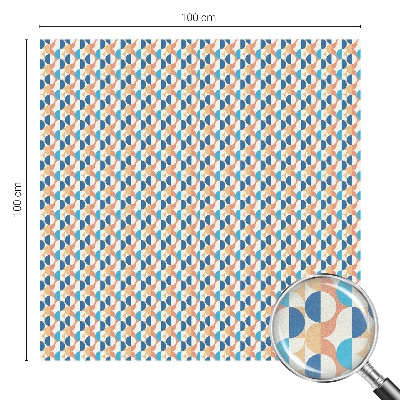 Privátní fólie na okno vitráž Geometrická symetrie