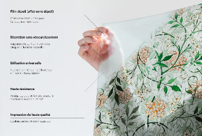 Protisluneční fólie na okna Botanické listy