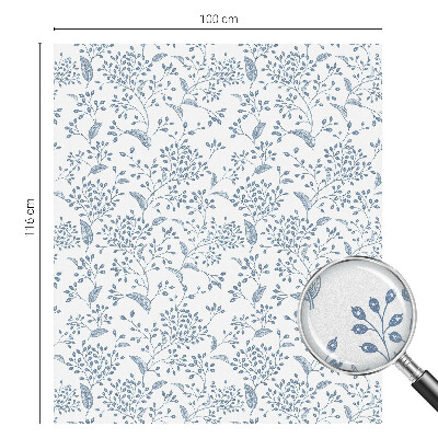 Neprůhledná fólie na sklo dveří Rostlinný motiv