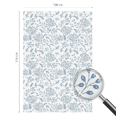 Neprůhledná fólie na sklo dveří Rostlinný motiv