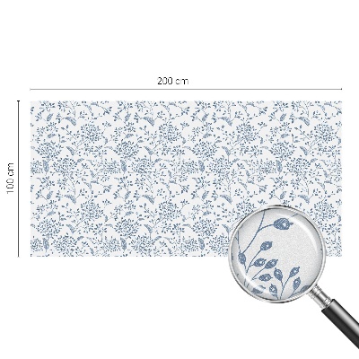 Neprůhledná fólie na sklo dveří Rostlinný motiv