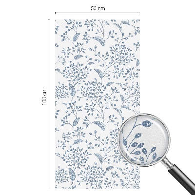 Neprůhledná fólie na sklo dveří Rostlinný motiv
