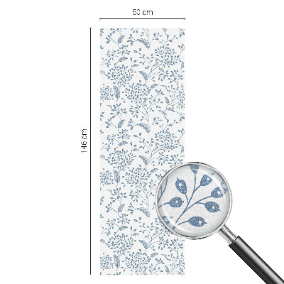 Neprůhledná fólie na sklo dveří Rostlinný motiv