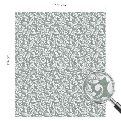 Privátní fólie na okno vitráž Listnatá elegance