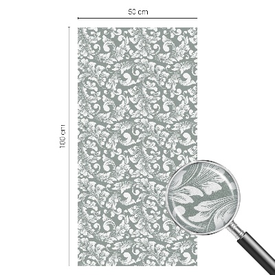 Privátní fólie na okno vitráž Listnatá elegance