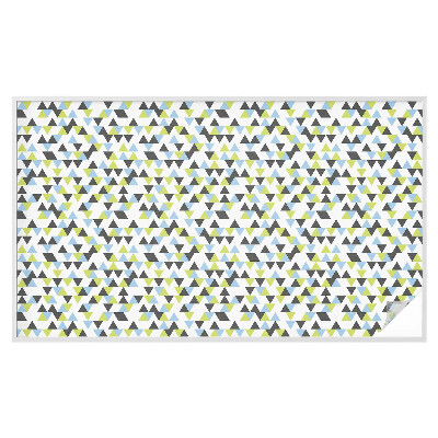 Dekorativní mléčná fólie na sklo Geometrické trojúhelníky