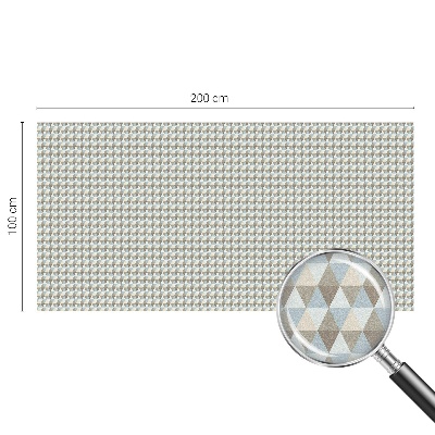 Privátní fólie na okno vitráž Geometrické trojúhelníky