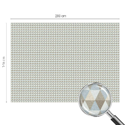 Privátní fólie na okno vitráž Geometrické trojúhelníky