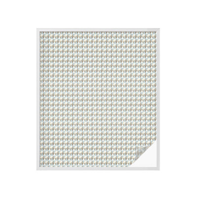 Privátní fólie na okno vitráž Geometrické trojúhelníky