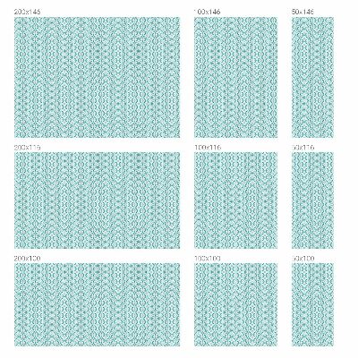 Neprůhledná fólie na sklo dveří Oválná symetrie