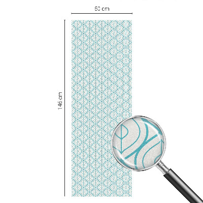 Neprůhledná fólie na sklo dveří Oválná symetrie