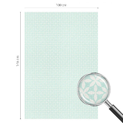 Neprůhledná fólie na sklo dveří Květinová symetrie