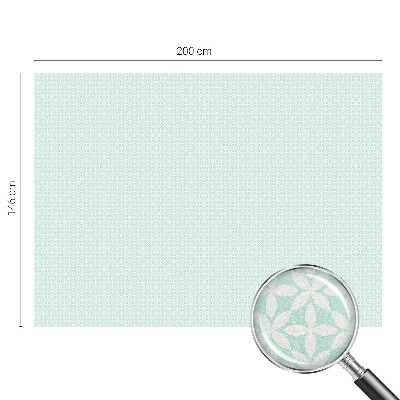 Neprůhledná fólie na sklo dveří Květinová symetrie