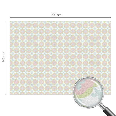 Dekorativní mléčná fólie na sklo Pastelový ornament