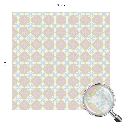 Dekorativní mléčná fólie na sklo Pastelový ornament